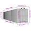 Vidaxl Garden Shed 192X1021x223 Cm Galvanised Steel-79095658
