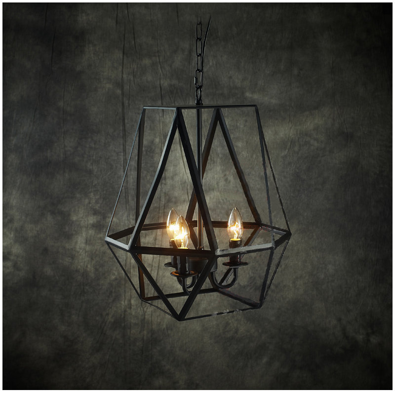 Lustre géométrique à 3 lumières Mizell