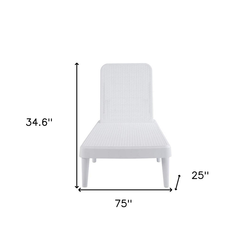 Chaise longue d'extérieur 75 po