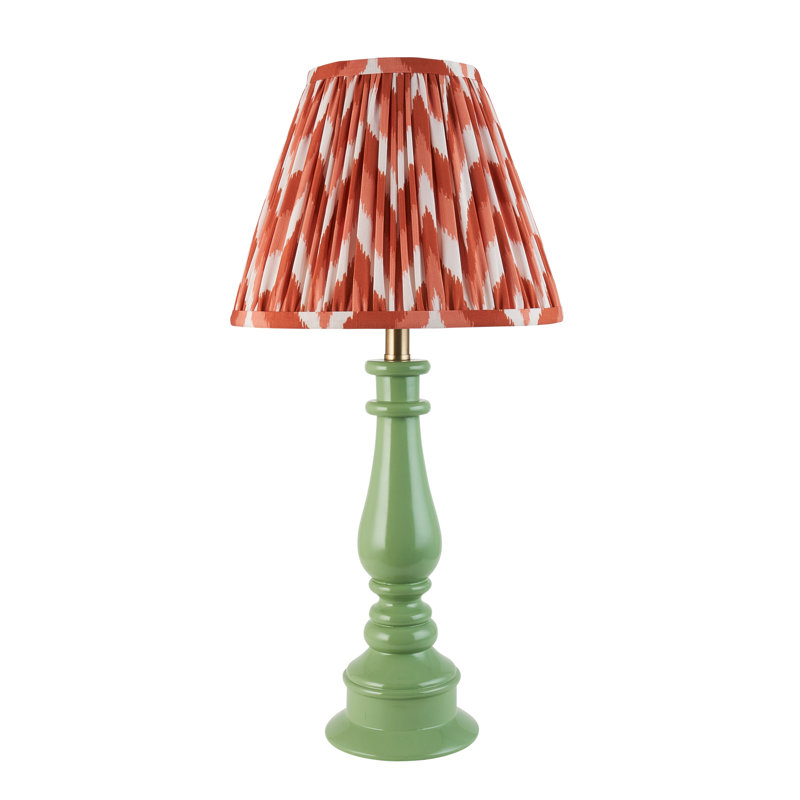 Myrtle Table Lamp, Apricot Orange, 52cm H x 25cm W x 25cm D