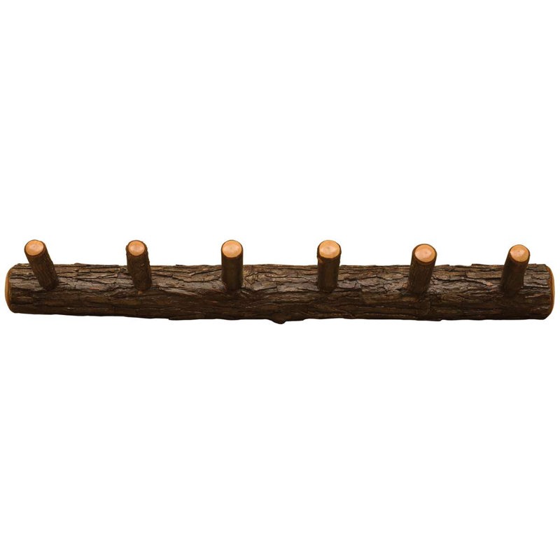 Portemanteaux mural Fireside Lodge Hickory, 36 po avec 6 chevilles