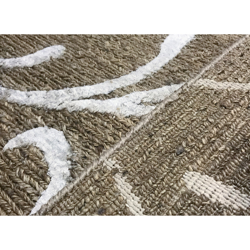 Jute / Sisal Floral Area Rug