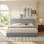 Lit plateforme tapissier avec rangement relevable-230536763-231838670
