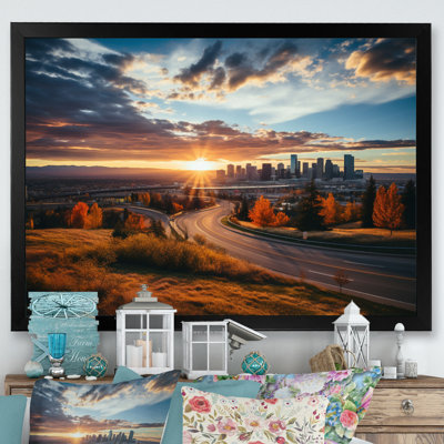 Denver The Majesty Of The Rocky Mountains II - Denver Framed Canvas Print Wall Art
