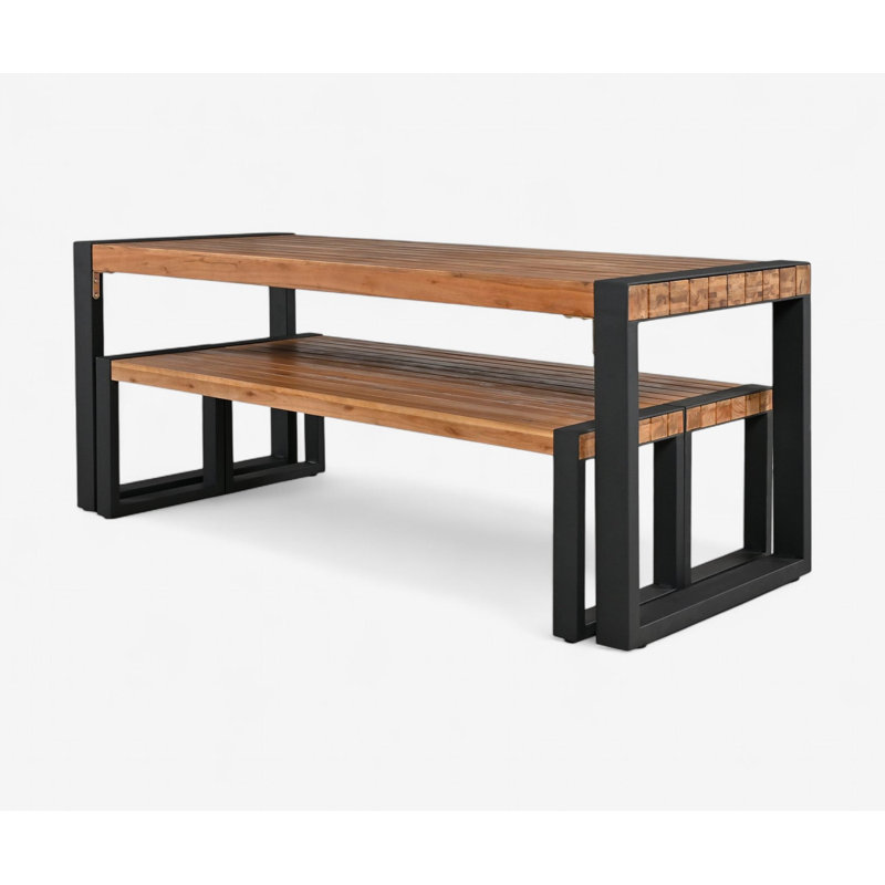 Solid Wood Patio Dining Set
