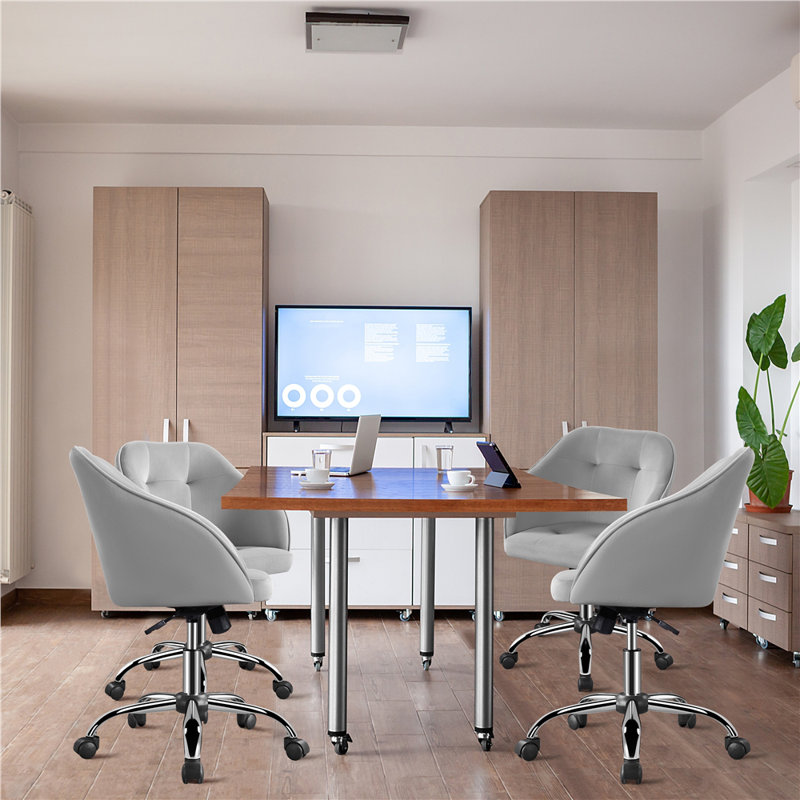 Ergonomic Desk Chair for Home and Office use, Light Grey