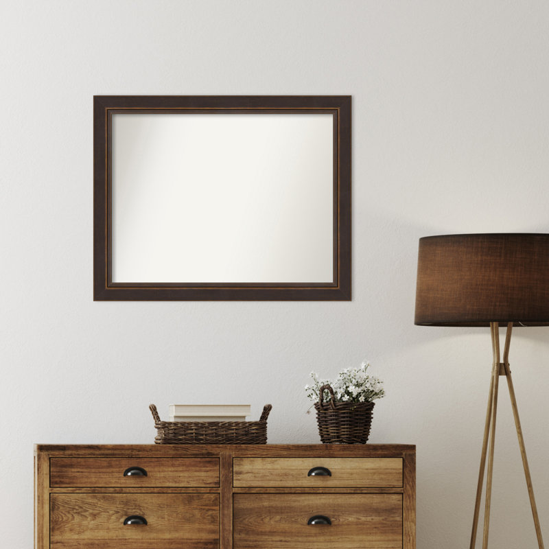 Ramsses Solid Wood Wall Mirror, Rectangle, 27.5" x 34.5"