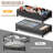 Under Bed Storage Containers With Wheels, 2 Pack Underbed Shoe Storage Organizer With Removable Lids, Large Rolling Under Bed Storage Dresser Drawers