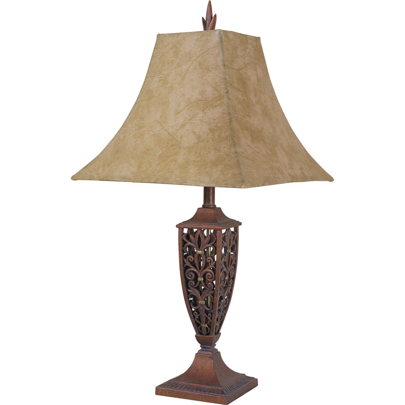 Lampe de table 30 po Hendina, Brun