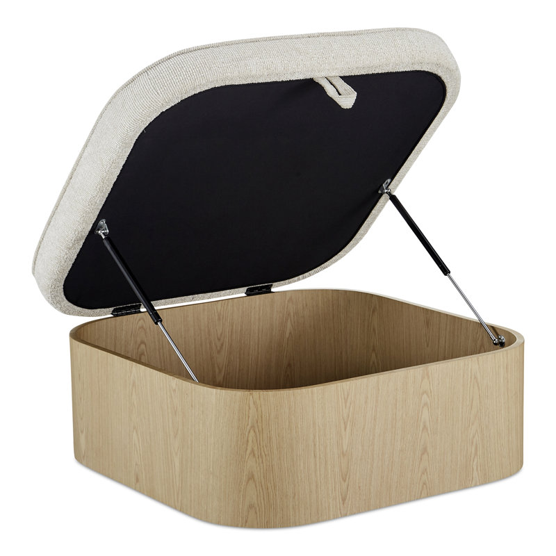 Sonny Square Standard Ottoman, Ash