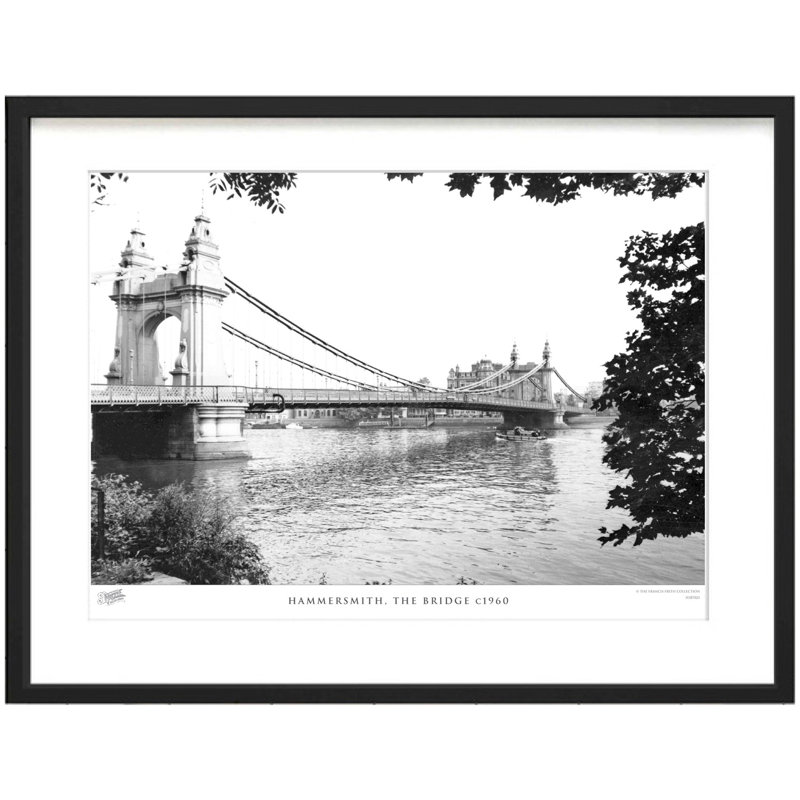 Hammersmith, The Bridge C1960 by Francis Frith - Single Picture Frame Print, 40cm H x 50cm W x 2.3cm D