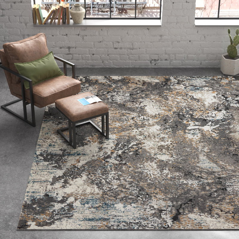 Tapis gris Armalla, Rectangle 9 pi x 12 pi