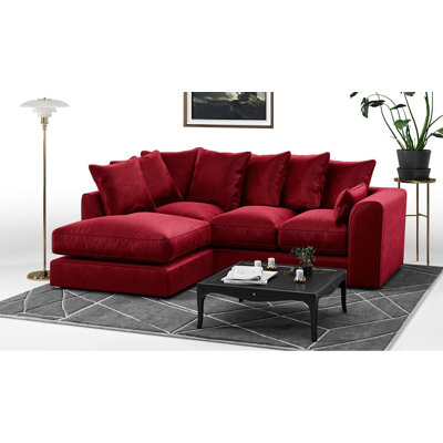 Sharpsburg 4 Seater Velvet Corner Sofa 