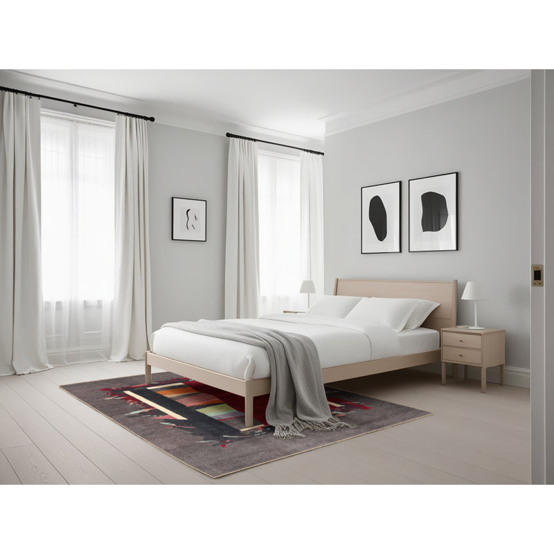 Miland Abstract Indoor Rug, Rectangle 5' x 7'