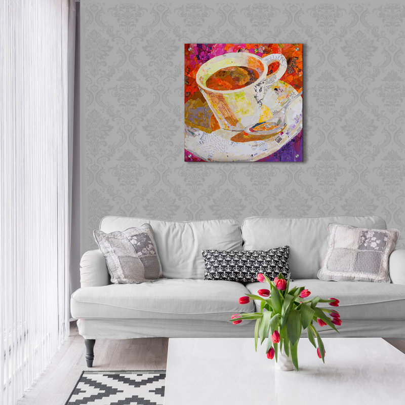 «Cafe Au Lait» par St. Hilaire Elizabeth, H 24 po x l 24 po x P 0,2 po
