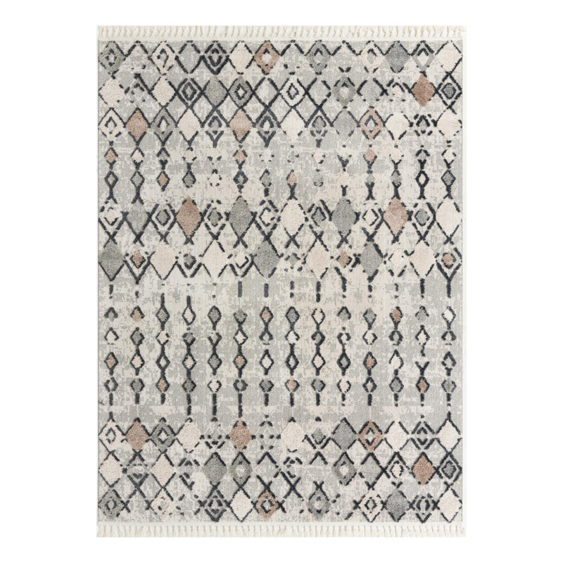 Gosnold Geometric Indoor Rug, Rectangle 7'10" x 10'