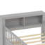 Lit simple avec rangement fonctionnel et trois barrières de sécurité - Tête de lit élégante et pratique-1230902537