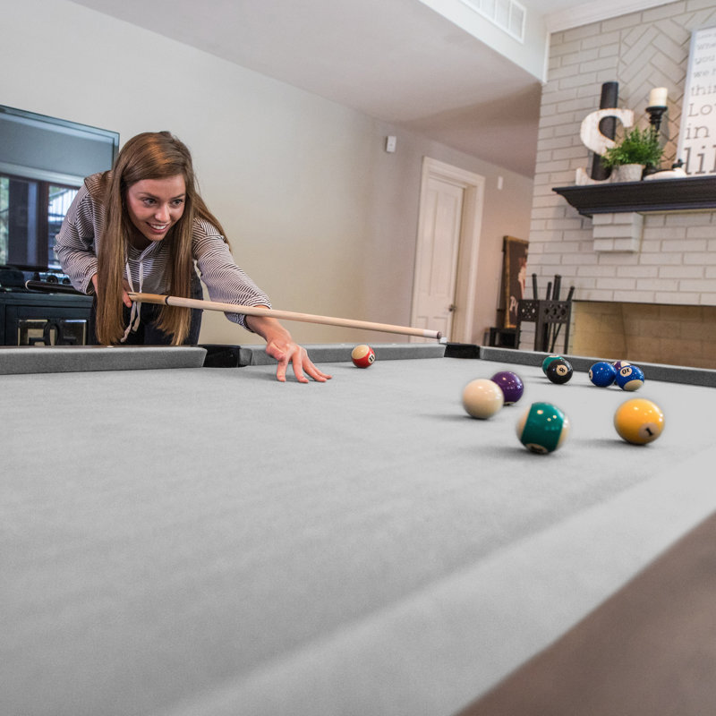 Hampton 3-in-1 Combination Table Includes Billiards, Table Tennis, & Dining Table, Gray