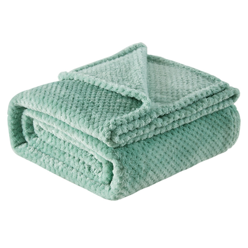 Throw Blanket, 11.02 cm x 4.92 cm, Green