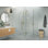 Halo 53 in. x 34 in. x 78 in. 90-degree Fully Frameless Glass Hinged Shower Enclosure