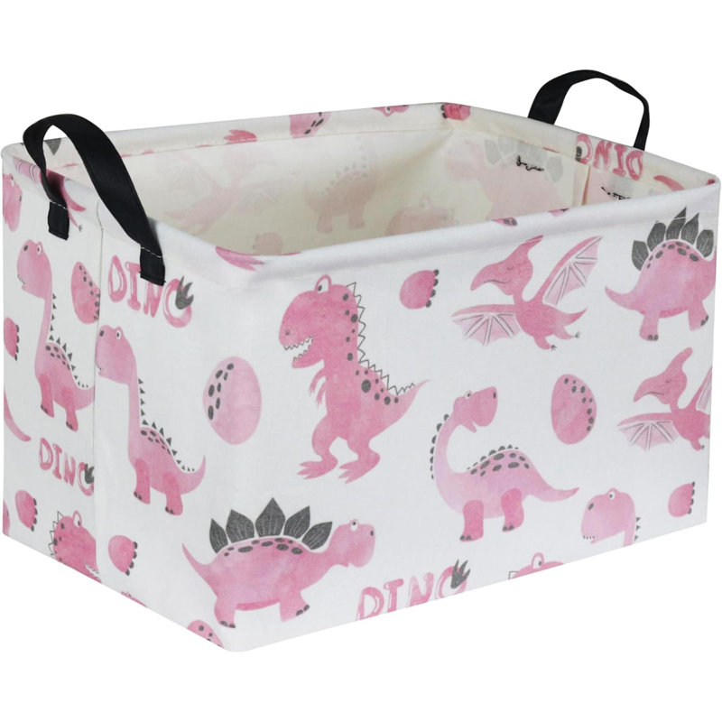 Panier rectangulaire, panier de dinosaure, organisateur de panier de rangement mignon pour chambre d'enfant, décor de dinosaures, boîte à jouets, livres, rangement de cadeaux pour enfants.  Dinosaure)