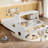 Ginyard Car-Shaped Floor Bed with Storage Drawers, Desk & Window-122581945-122581946