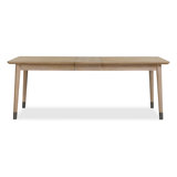 Extendable White Oak Dining Table In Au Natural