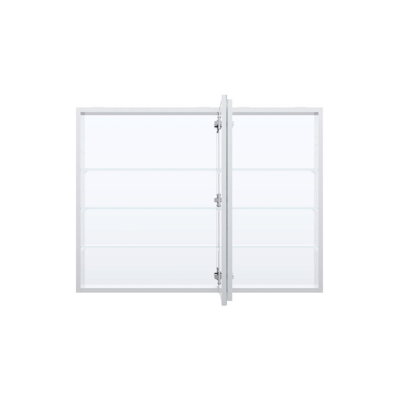 Armoire à pharmacie murale de salle de bain encastrée ou en surface l 40 po x H 30 po avec tablettes réglables en verre