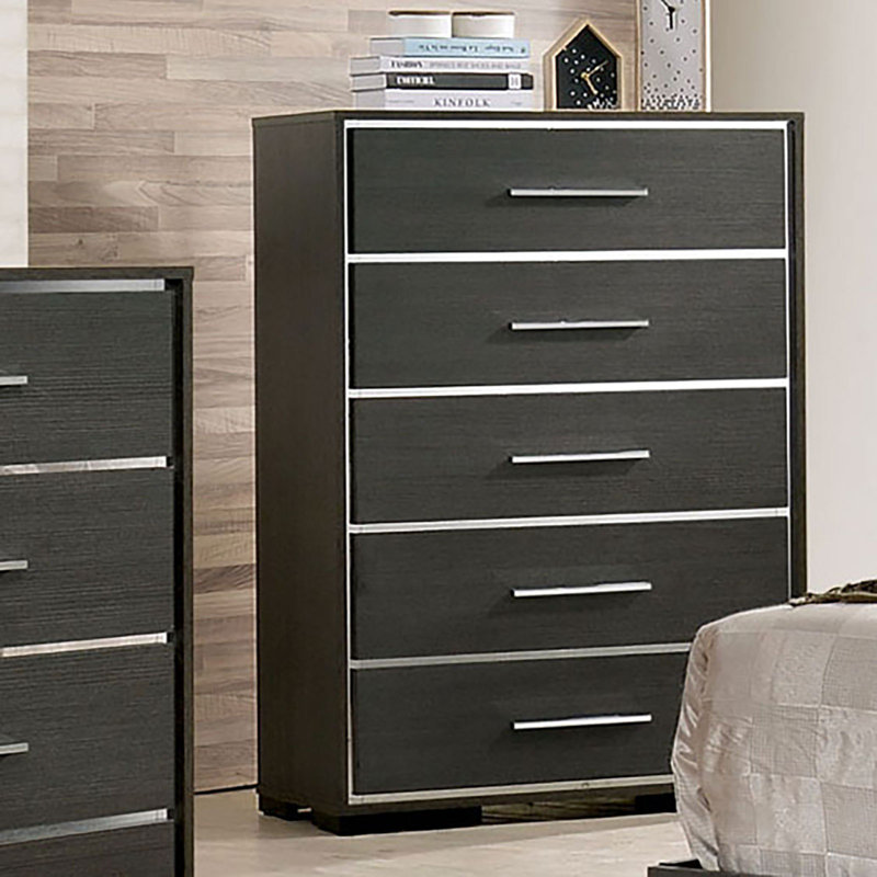 Petronille 34 " W 5 - Drawer Dresser