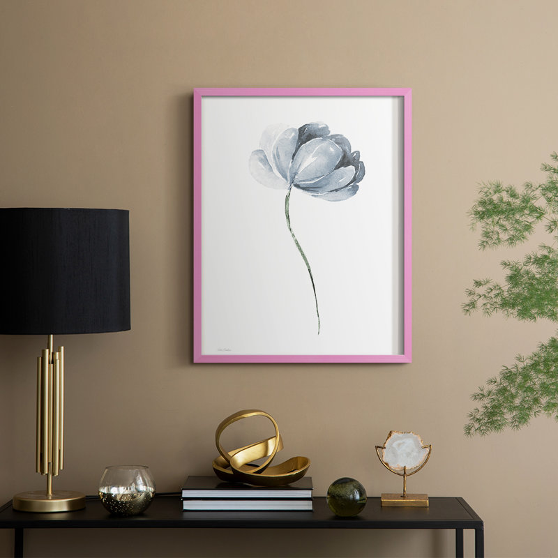"Tulipe I", H 30 po x l 24 po, Rose