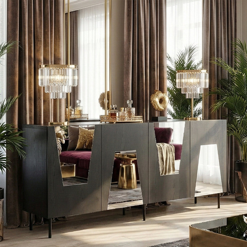 Console en miroir 71 po