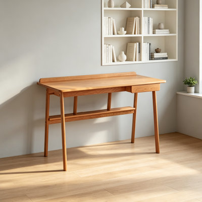 Brown Simple Practical Durable Cherry Wood Desk