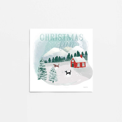 Impression sur rouleau 20 po x 20 po Christmas Fun in Snow II