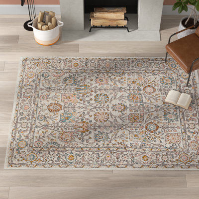 Tapis bleu sarcelle / brun Evgenia