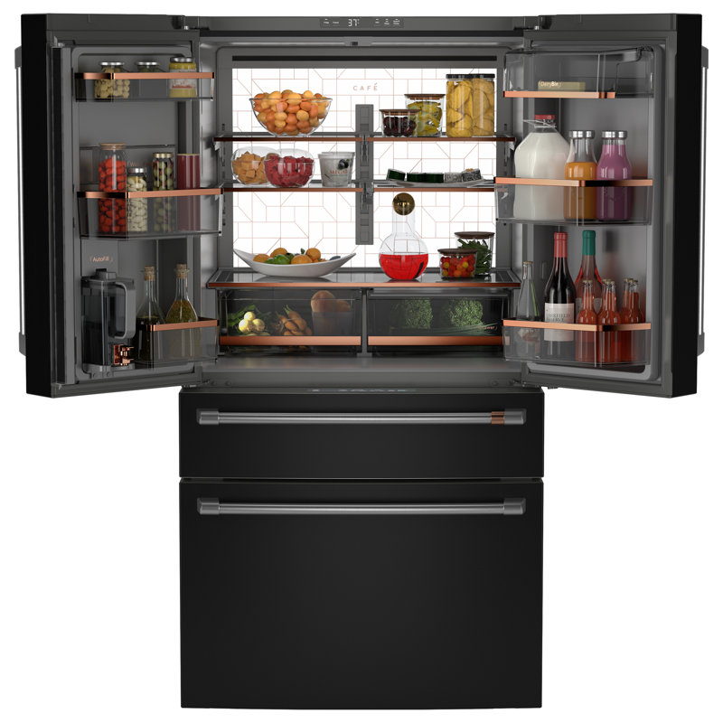Café ENERGY STAR 23.2 Cu. Ft. Smart Counter-Depth 4-Door French-Door Refrigerator With Dual-Dispense Autofill Pitcher