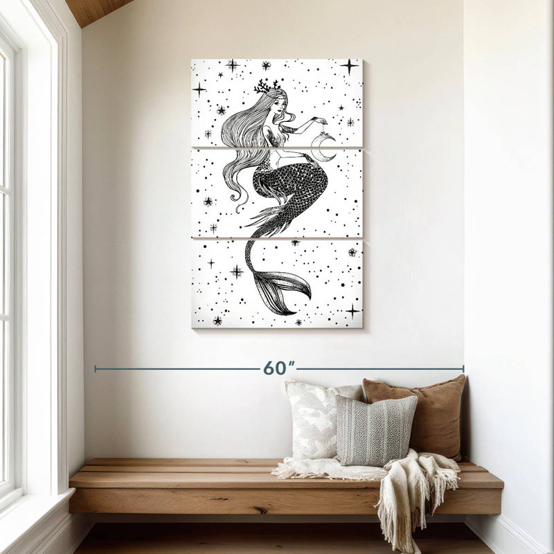 Kelan Evening Mermaid, 45" H x 28" W