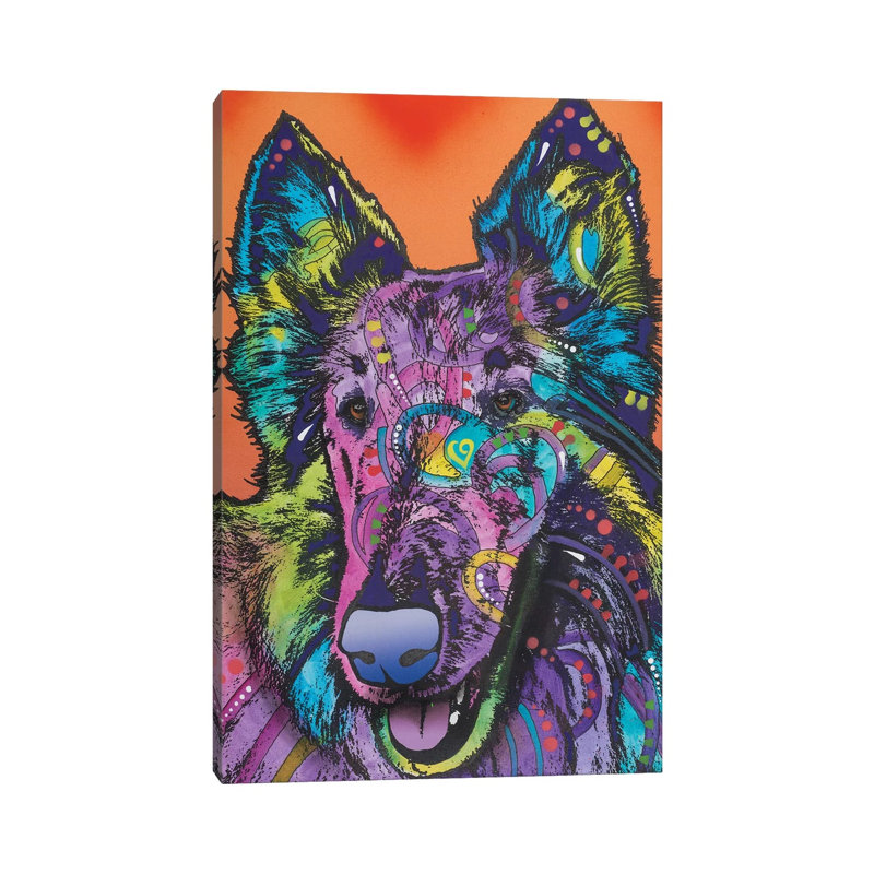Ava, Collie by Dean Russo - Wrapped Canvas Gallery-Wrapped Canvas Giclée, 20.32 cm H x 30.48 cm W
