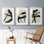 " Lines Crossed I " 3 - Pieces Painting Print