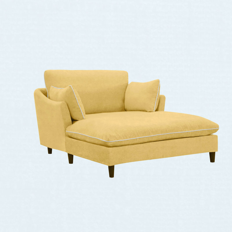 Canapé-lit 51,2 po Modern, Yellow
