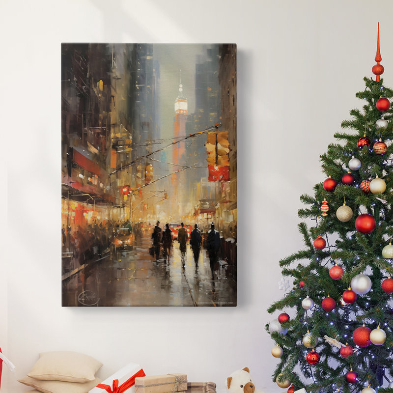 Art des Fêtes de Noël - Toile tendue avec châssis DCCxxii, H 36 po x l 24 po