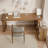 Brown L-Shaped Solid Wood desk-108840005