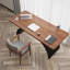 Bureau rectangulaire en fer massif noyer clair-360110946