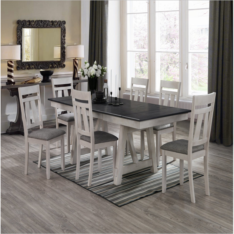 Ensemble de table de salle à manger extensible 5 pièces Cottage