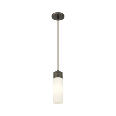 Ballston - Maliyah - Mini-luminaire suspendu à cordon 3 po avec abat-jour en H 8 po - Finition cuivre antique - Abat-jour tourbillon déco