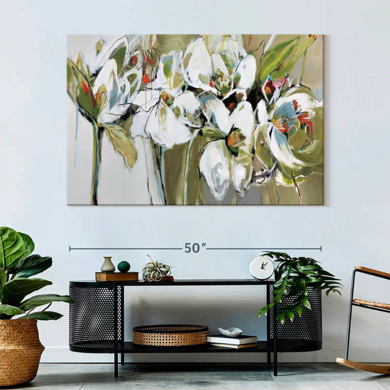 Avery Abstract Spring Blooms, 34" H x 51" W