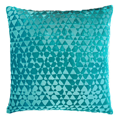 Triangles Square Velvet Pillow Cover & Insert