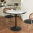 Round Kitchen Dining Table Leisure Sintered Stone-Top Coffee Table With Pedestal Base 30”-842894254