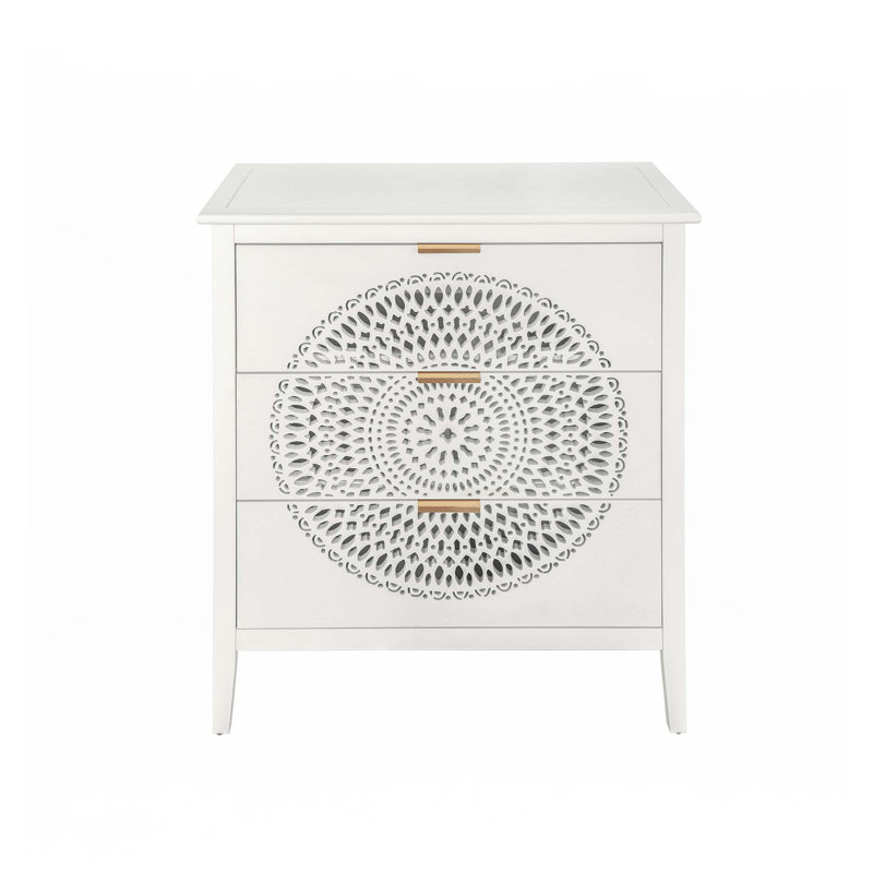 Armoire 3 tiroirs, Beige