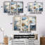 «White and Blue Pansies Garden II - Pensies», ensemble d'art mural-107768458-107768460