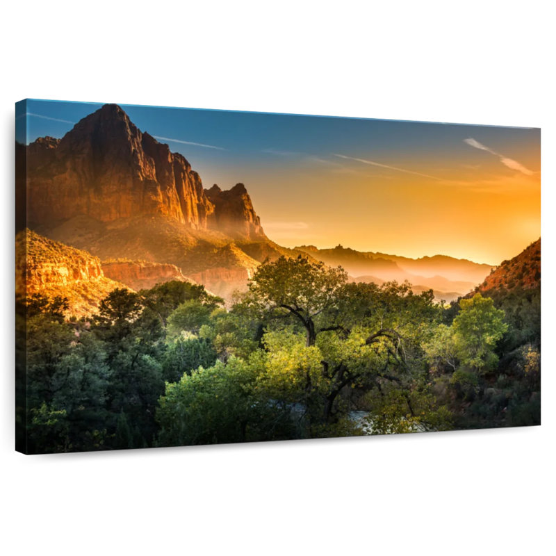 Harnek Zion National Park Sunset, 24" H x 36" W